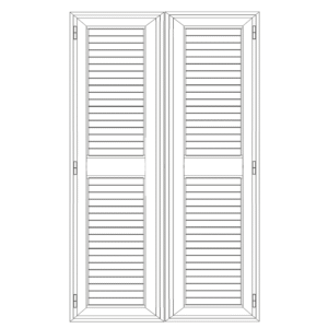 Portapersiana a 2 ante