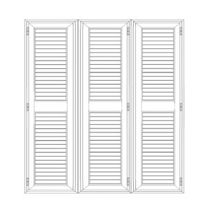 Portapersiana a 3 ante