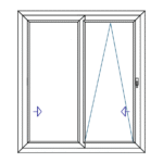 Scorrevole a 2 ante (ap.DX)